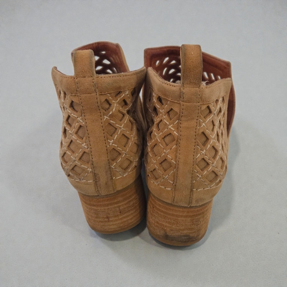 Jeffrey Campbell Tan Cutout Ankle Booties - Picture 3 of 3